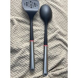 New Cuisinart FusionPro Line‎ Slotted Spoon And Spatula 2 pcs Set Kitchenware